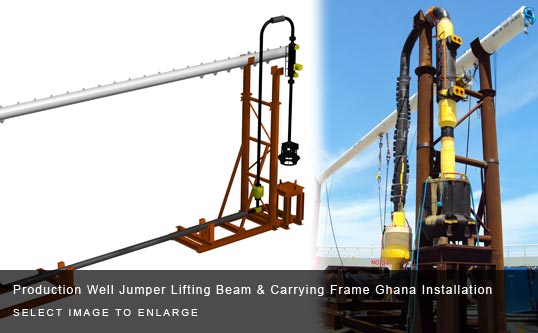Production Well Jumper Lifting Beam & Carrying Frame Ghana Installation